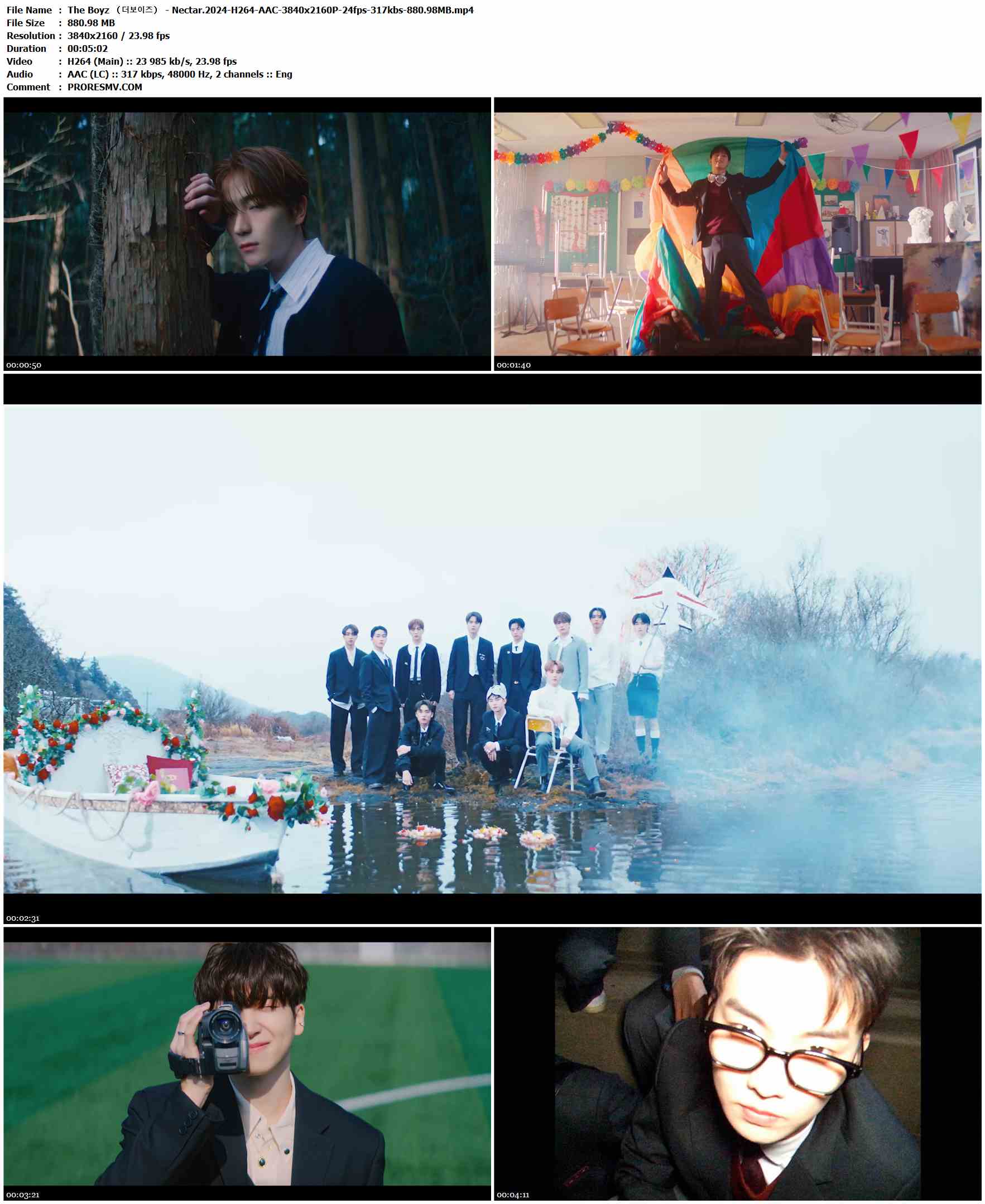 The Boyz （더보이즈） - Nectar.2024-H264-AAC-3840x2160P-24fps-317kbs-880.98MB官方MV_高清MV